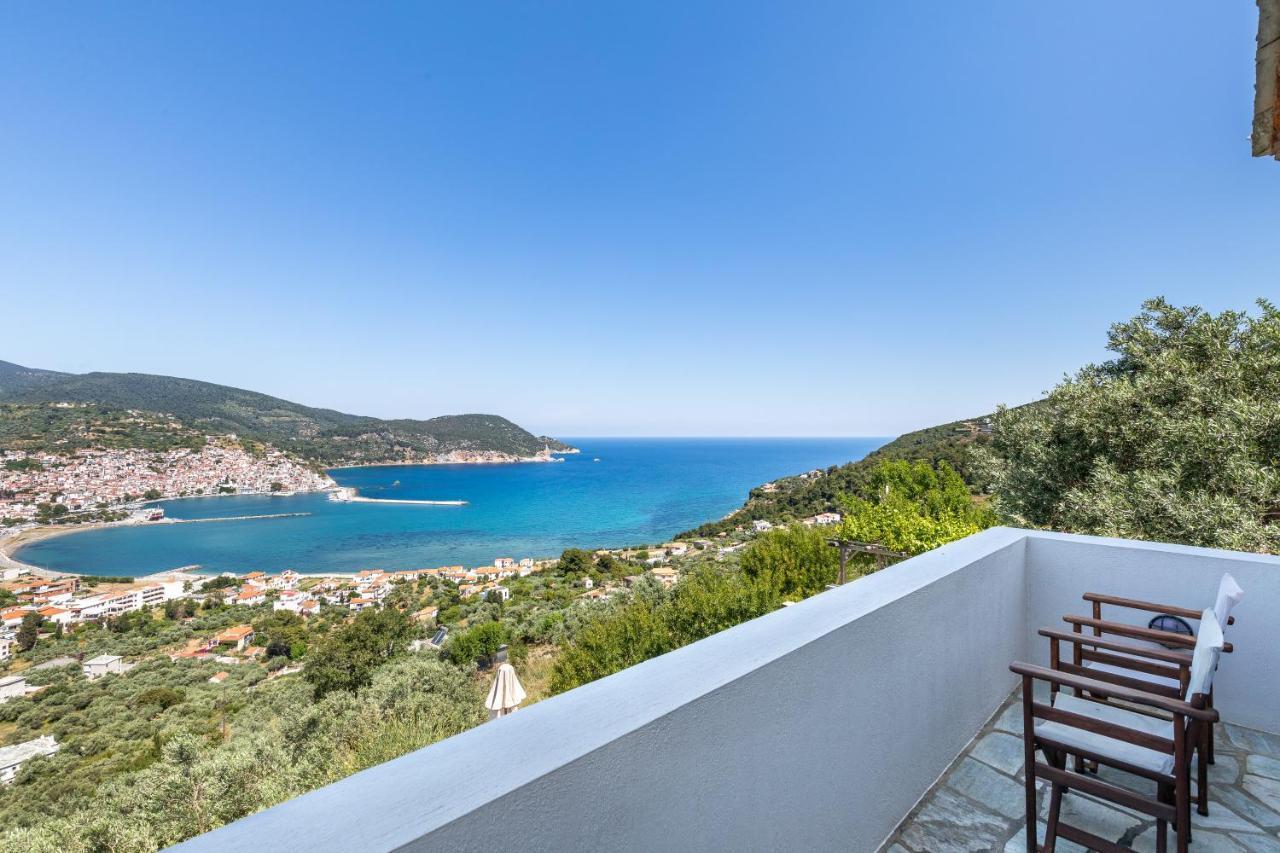 Villa Nina Skopelos- Private Pool - Magnificent Views エクステリア 写真