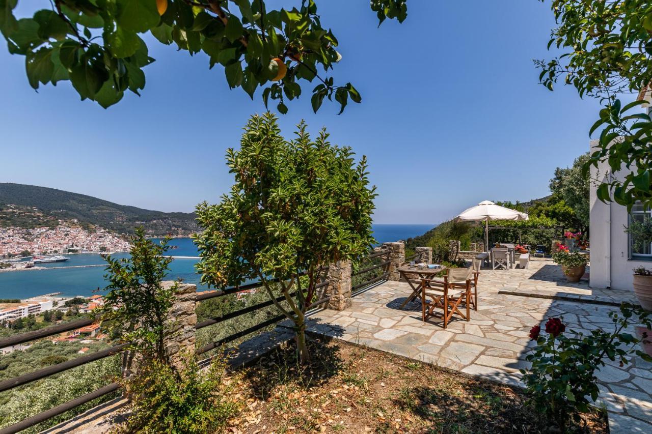 Villa Nina Skopelos- Private Pool - Magnificent Views エクステリア 写真